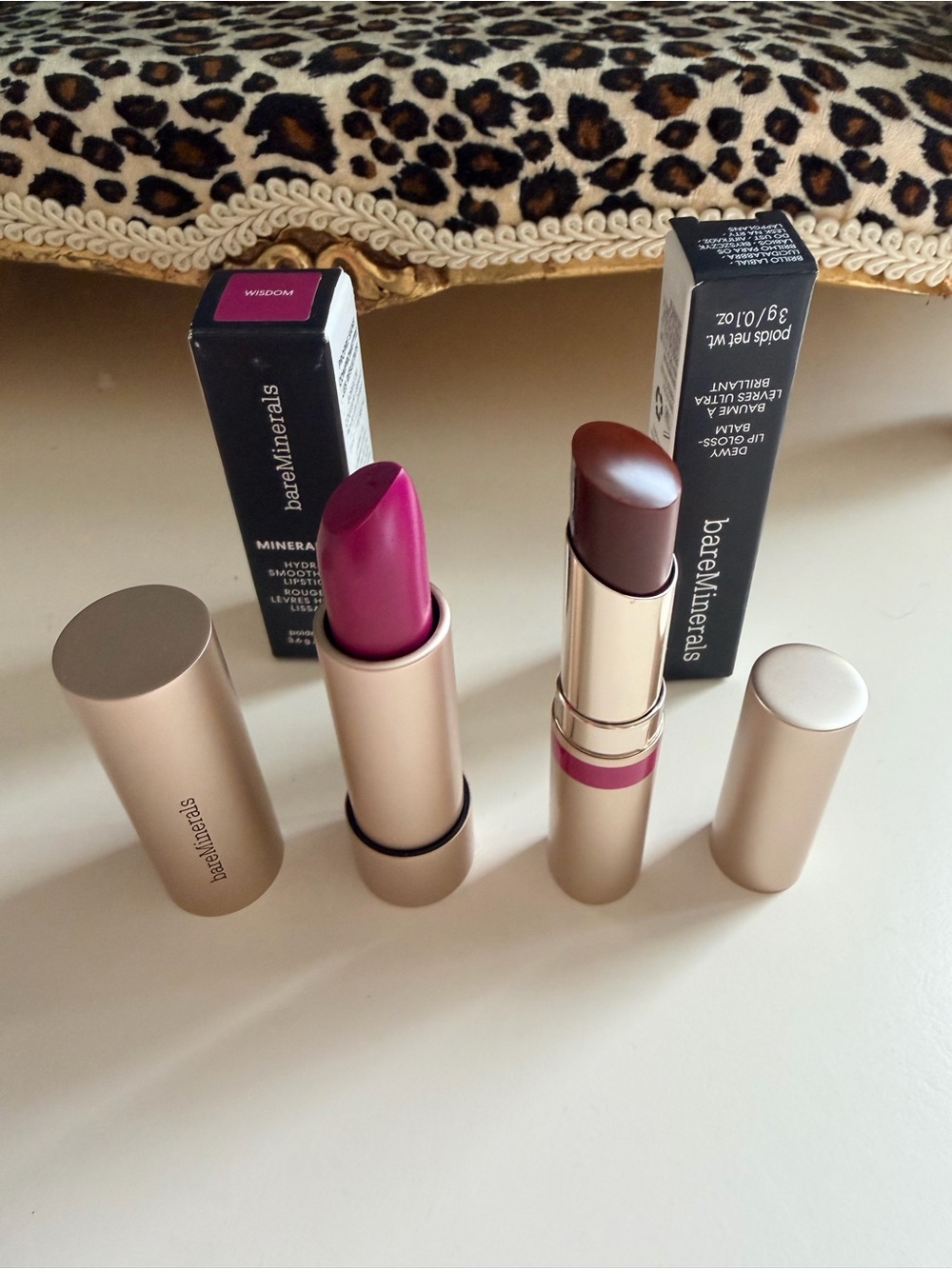 bareMinerals Lipstick and lip balm bundle